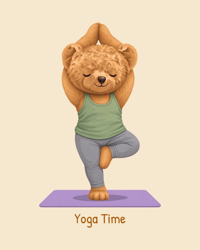 Tree Pose Bear — T-shirt