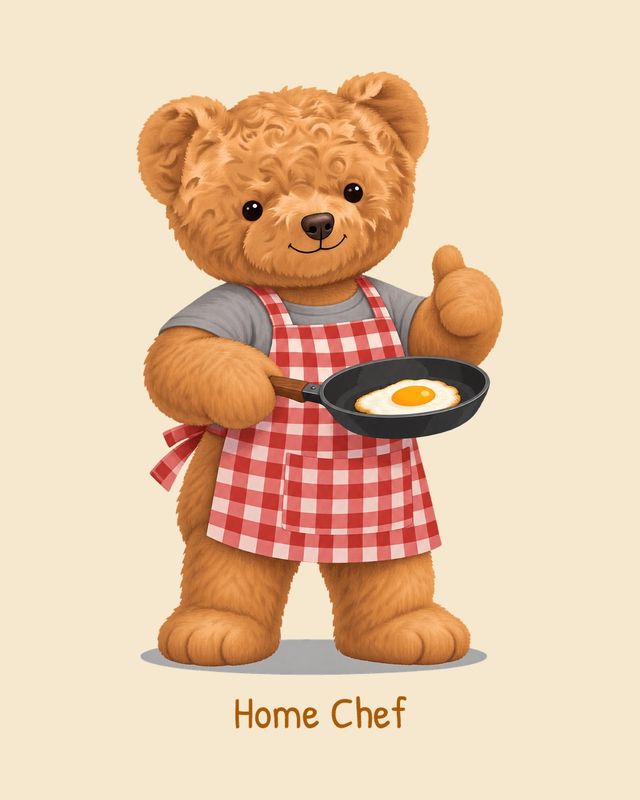 Home Cook Bear — T-shirt