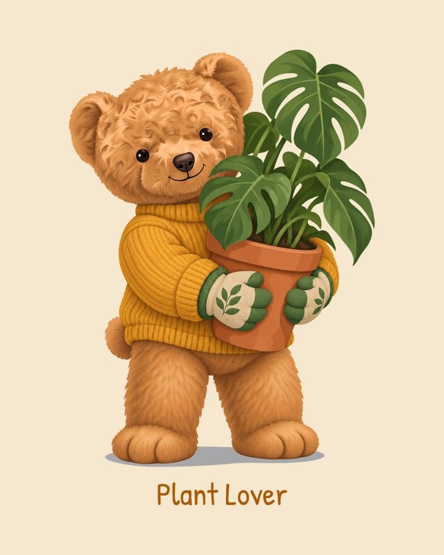 Plant Lover Bear — T-shirt
