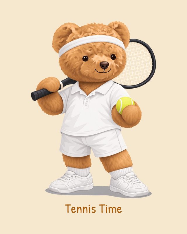 Tennis Bear — T-shirt
