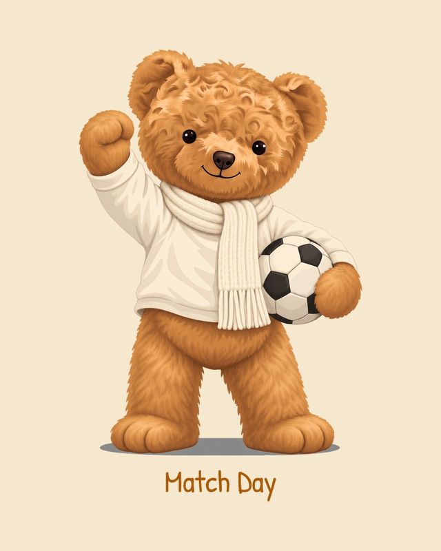 Football Fan Bear — T-shirt
