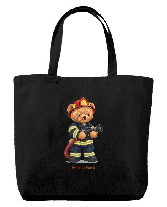 Firefighter Bear — Tote bag