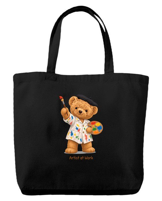 Painter Bear — Tote bag