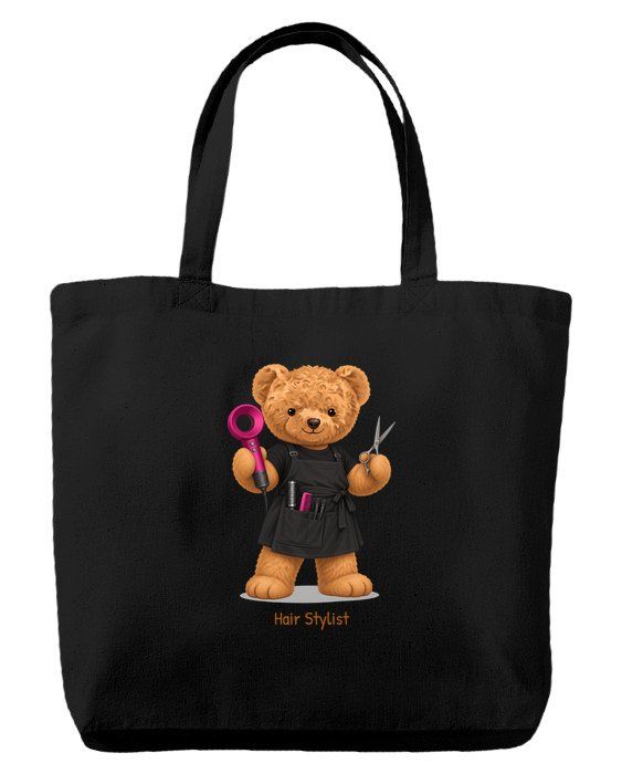 Hair Stylist Bear — Tote bag