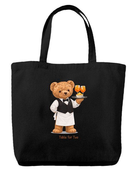 Waiter Bear — Tote bag
