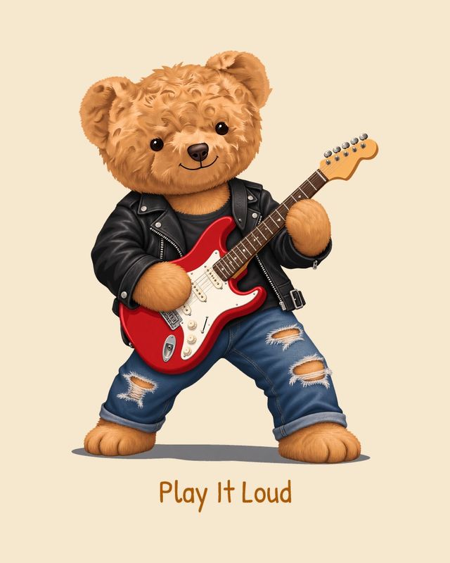 Guitarist Bear — T-shirt