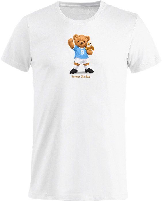 White and Sky Blue Bear — T-shirt
