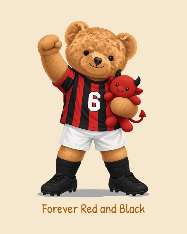 Red and Black Bear — T-shirt