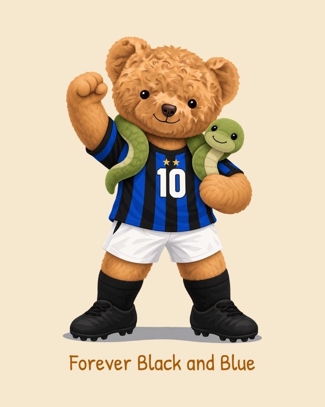 Black and Blue Bear — T-shirt