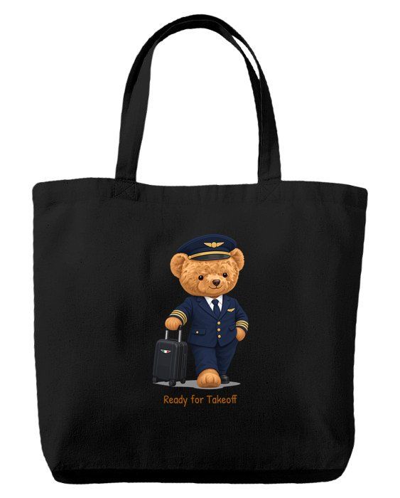 Pilot Bear — Tote bag