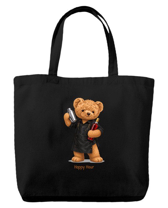 Bartender Bear — Tote bag