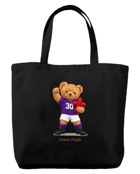 Purple Bear — Tote bag