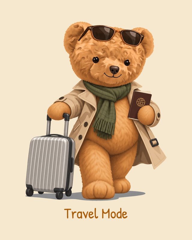 Traveller Bear — T-shirt