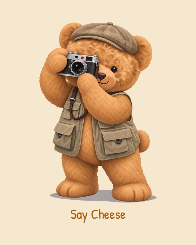 Photographer Bear — T-shirt