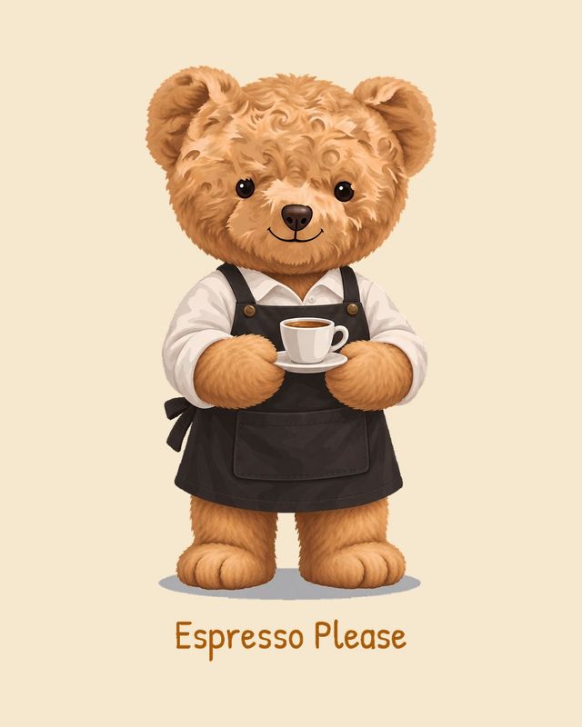 Barista Bear — T-shirt