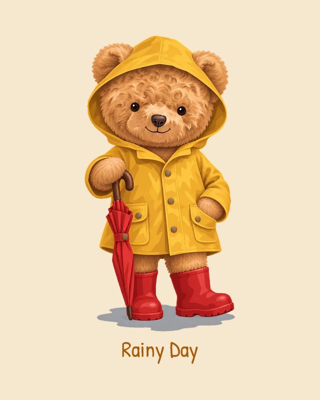 Rainy Day Bear — T-shirt
