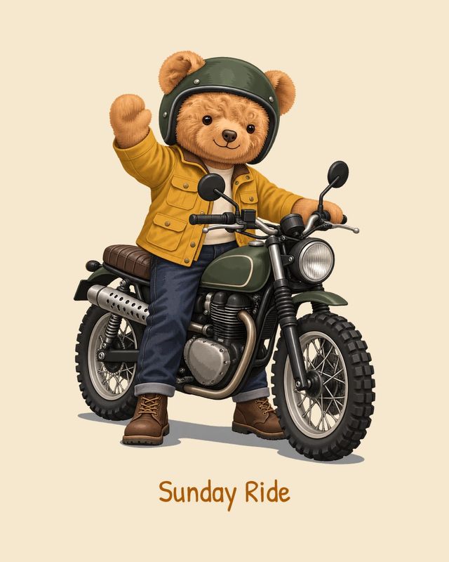 Orso Scrambler — T-shirt