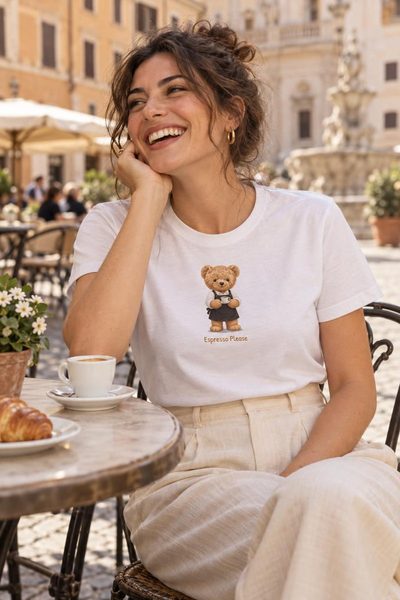 Orso Barista indossato