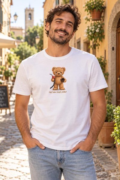 Orso Pieno di Benzina indossato